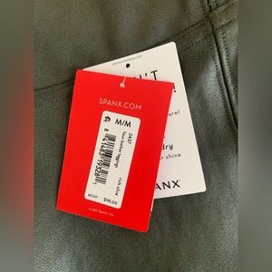 Spanx Faux leather leggings NWT size M